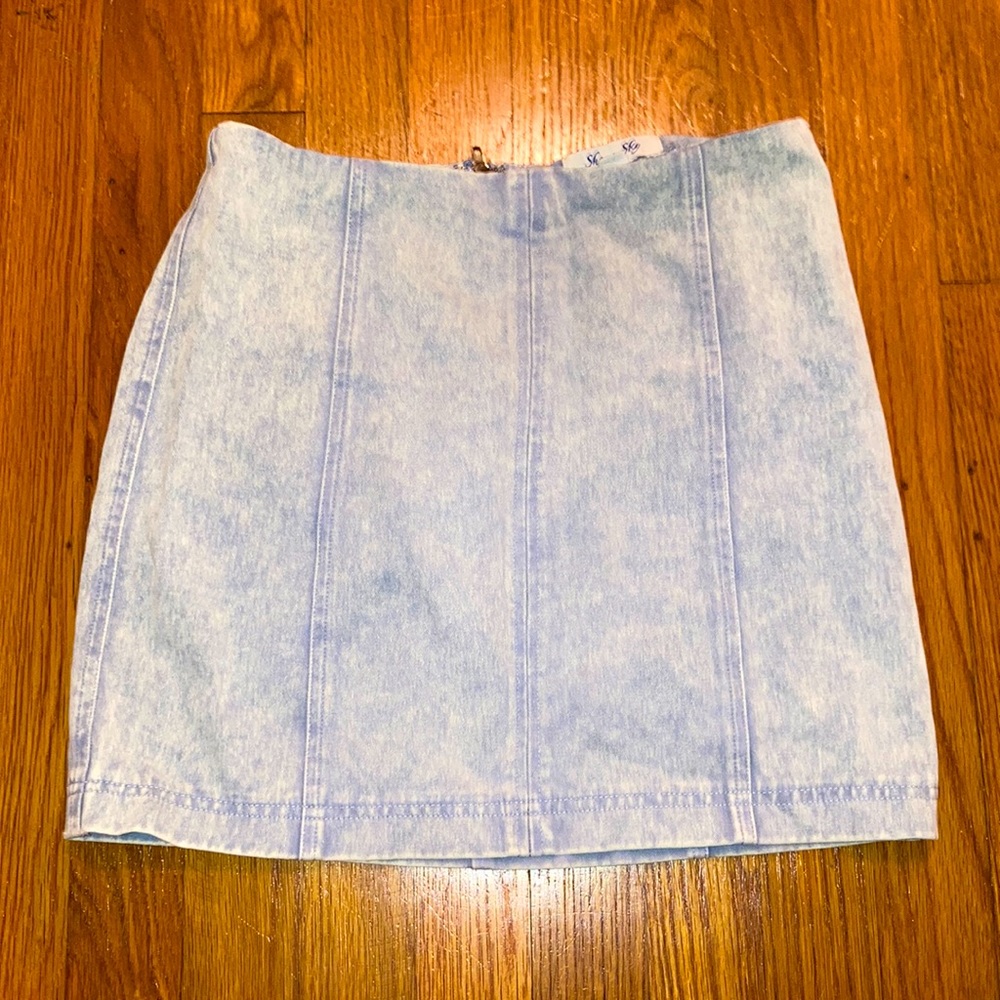 She + Sky denim skirt